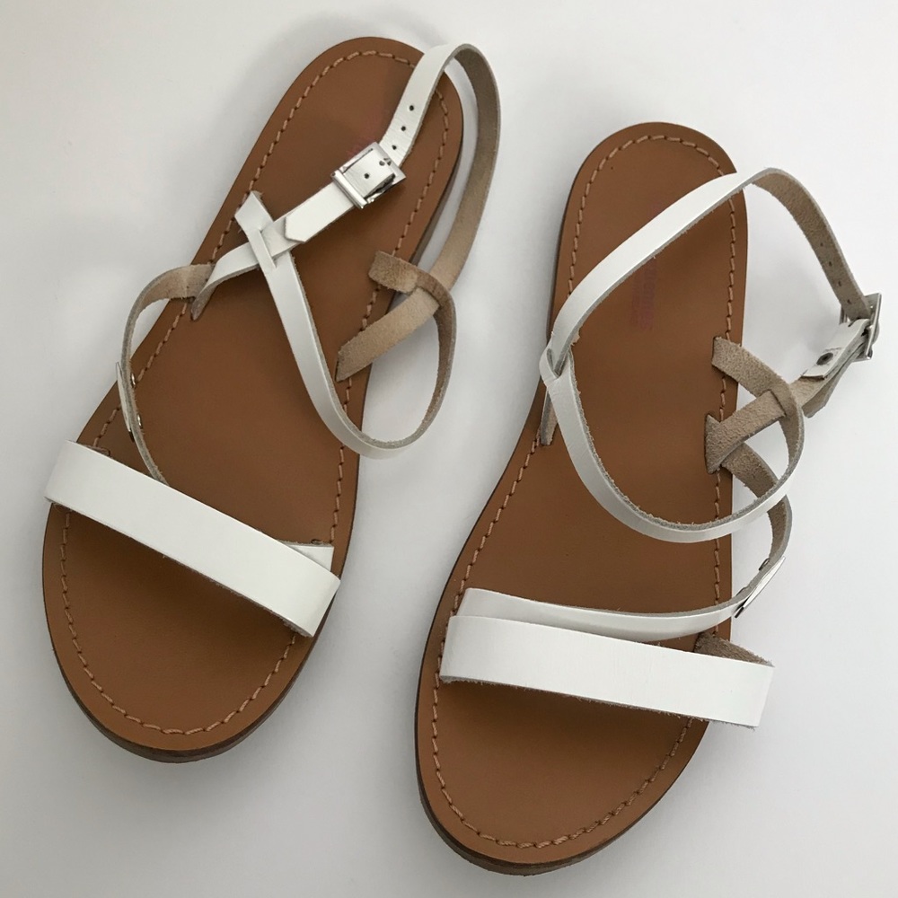 Les Tropeziennes white leather sandals size 39 EU